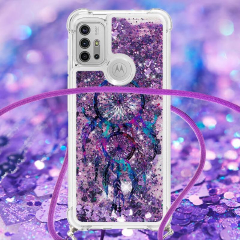 Skal Moto G30 / G10 Glitter Drawstring Dream Catcher