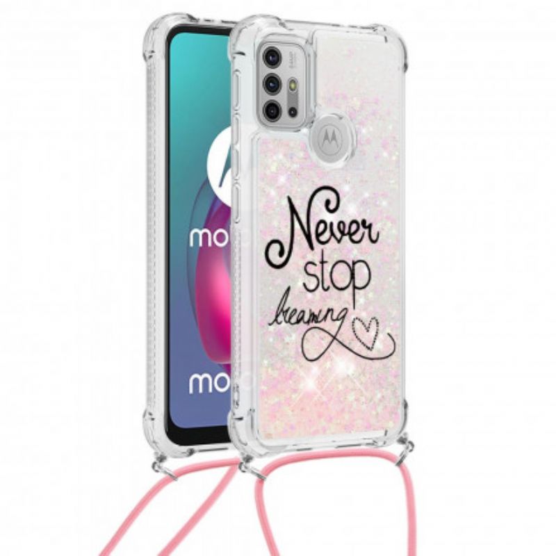 Skal Moto G30 / G10 Never Stop Glitter Dragsko