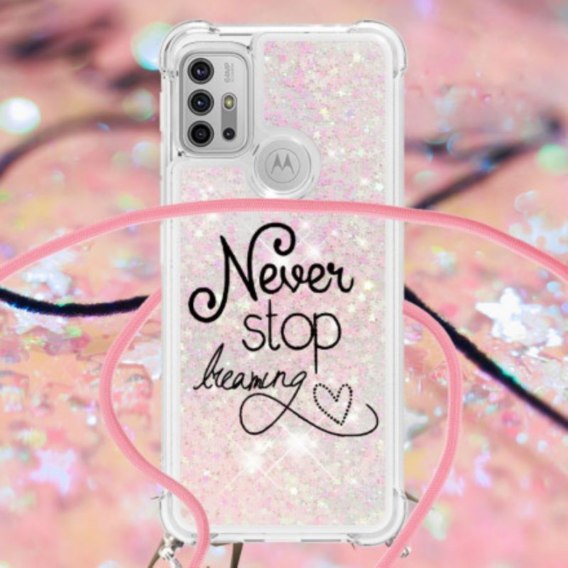 Skal Moto G30 / G10 Never Stop Glitter Dragsko