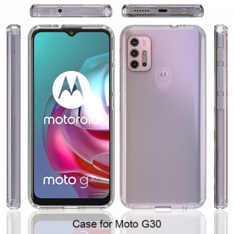 Skal Moto G30 / G10 Telefonfodral Klara Förstärkta Hörn