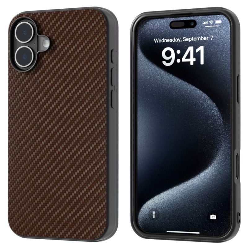 Skal iPhone 16 Abeel Carbon Fiber Texture