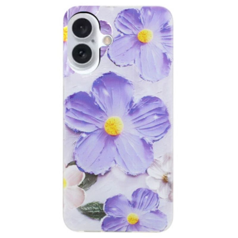 Skal iPhone 16 Lila Blommor