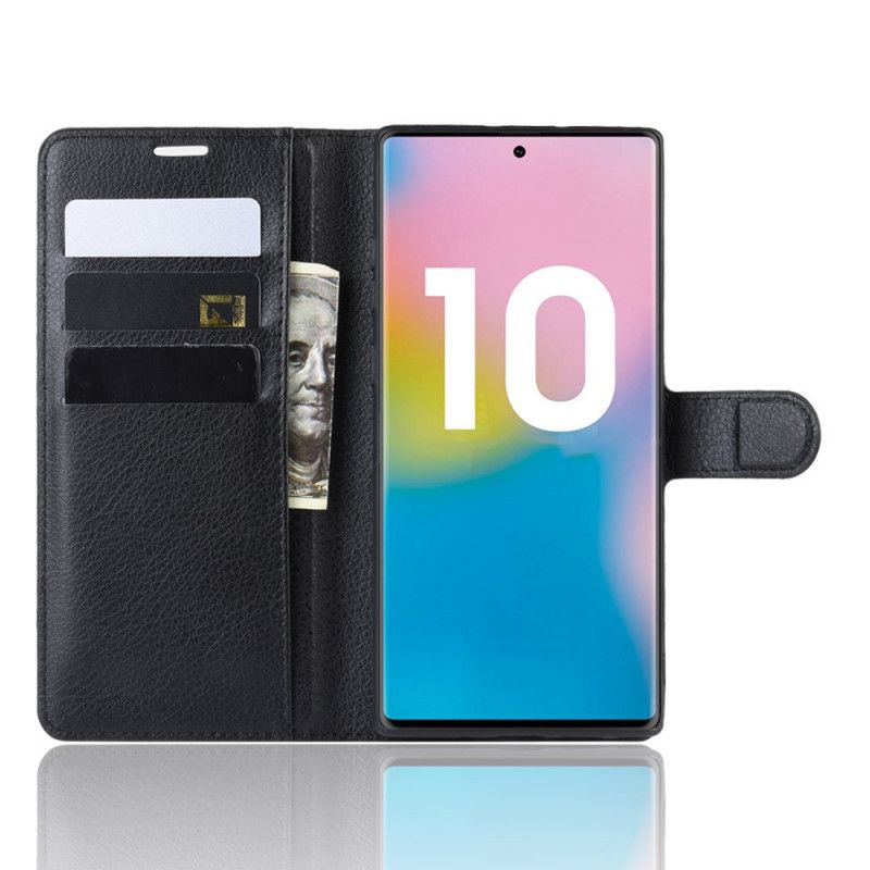 Fodral för Samsung Galaxy Note 10 Plus Svart Klassiska Färger