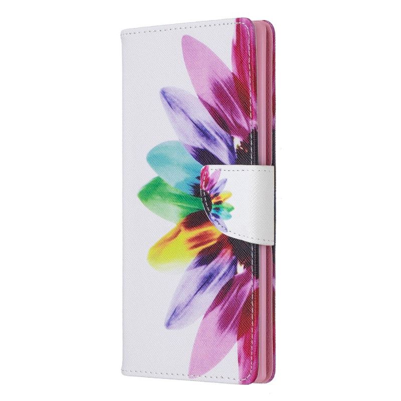 Fodral Samsung Galaxy Note 10 Plus Akvarellblomma