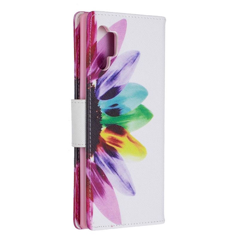 Fodral Samsung Galaxy Note 10 Plus Akvarellblomma