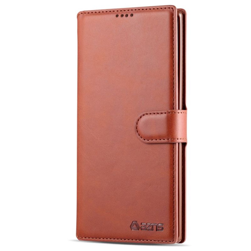 Fodral Samsung Galaxy Note 10 Plus Svart Retro Azns