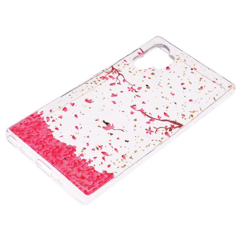 Skal Samsung Galaxy Note 10 Plus Kronblad Och Glitter