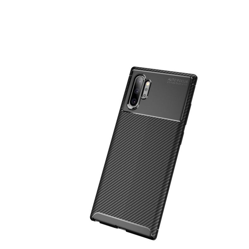 Skal Samsung Galaxy Note 10 Plus Svart Flexibel Kolfiberstruktur