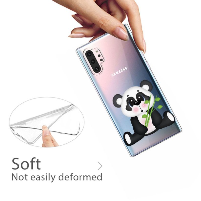 Skal Samsung Galaxy Note 10 Plus Transparent Ledsen Panda