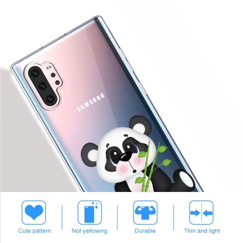 Skal Samsung Galaxy Note 10 Plus Transparent Ledsen Panda