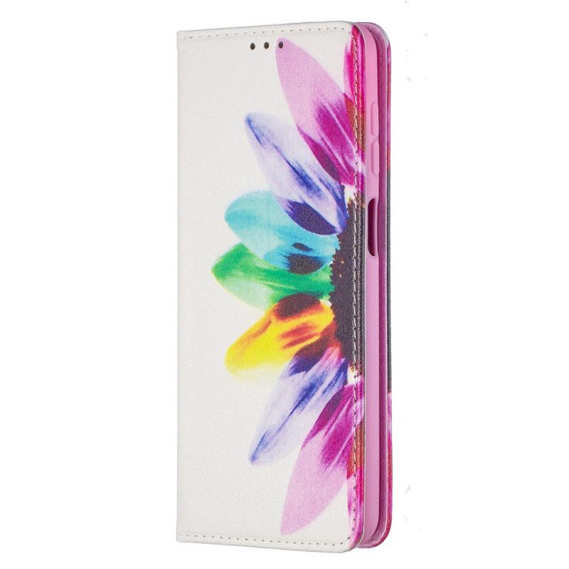 Folio-fodral Samsung Galaxy A12 Akvarellblomma