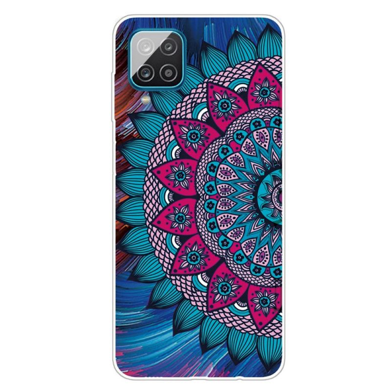 Skal för Samsung Galaxy A12 Färgglad Mandala