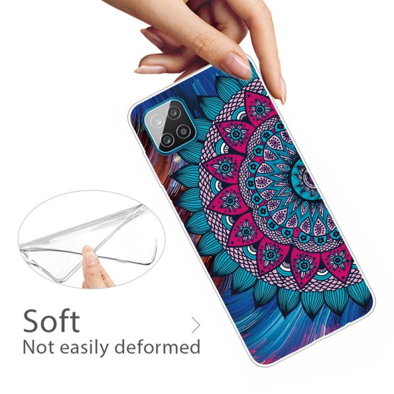 Skal för Samsung Galaxy A12 Färgglad Mandala