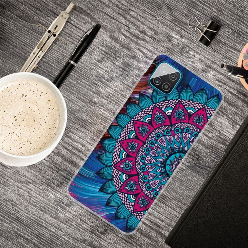 Skal för Samsung Galaxy A12 Färgglad Mandala