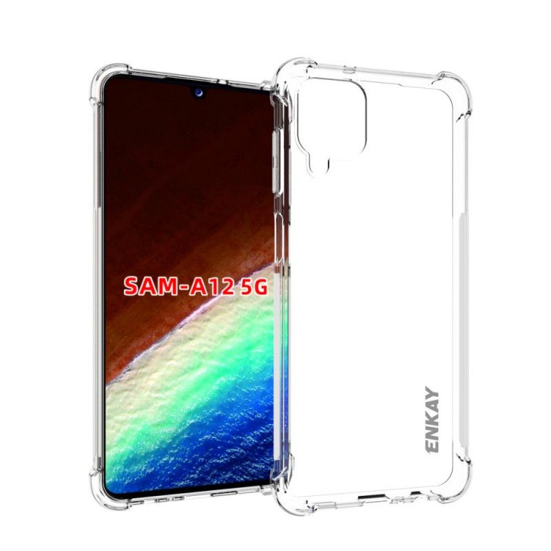 Skal för Samsung Galaxy A12 Transparent Enkay