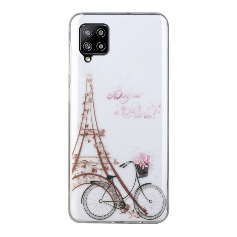 Skal för Samsung Galaxy A12 Transparent Hej Paris