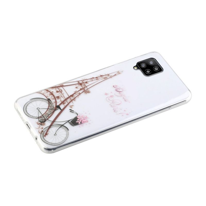 Skal för Samsung Galaxy A12 Transparent Hej Paris