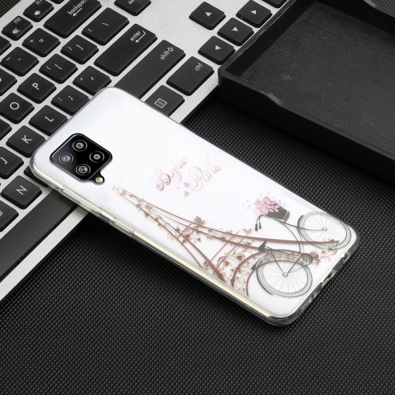 Skal för Samsung Galaxy A12 Transparent Hej Paris