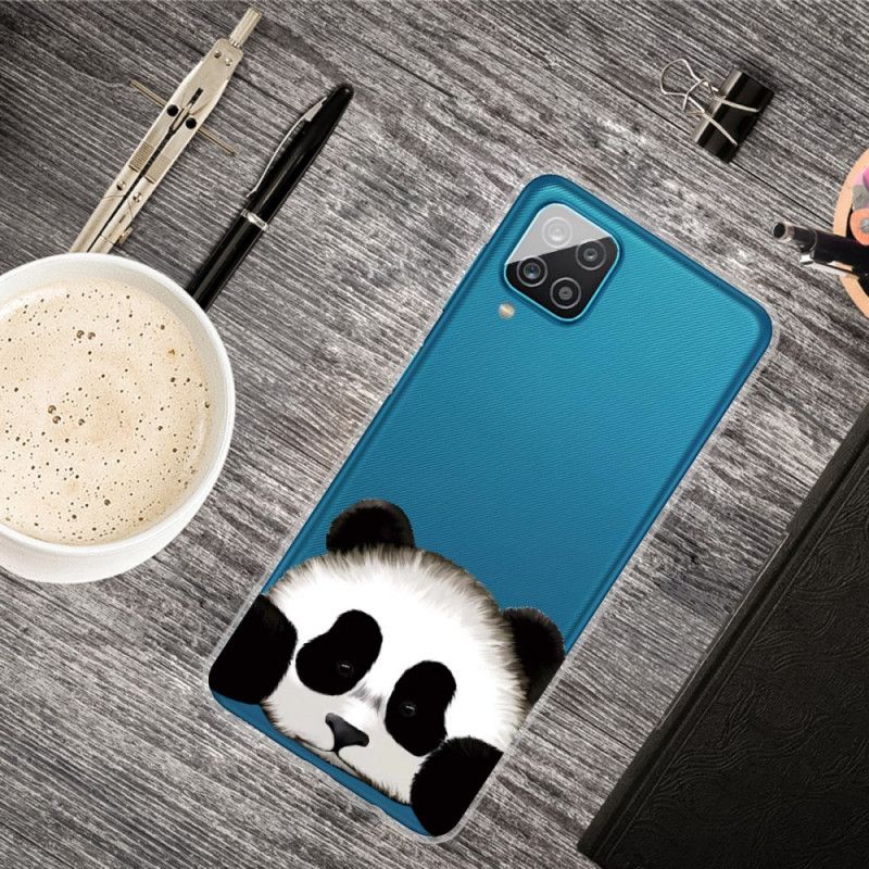 Skal för Samsung Galaxy A12 Transparent Panda