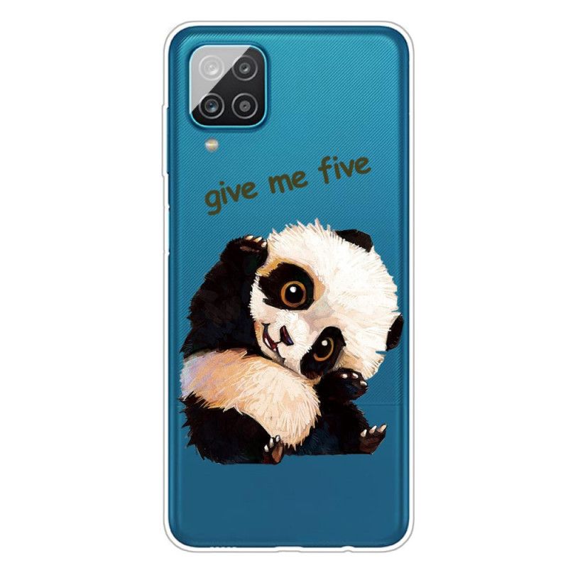 Skal Samsung Galaxy A12 Mobilskal Transparent Panda Ge Mig Fem