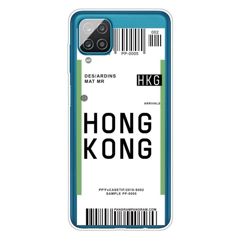 Skal Samsung Galaxy A12 Ombordstigningskort Till Hongkong