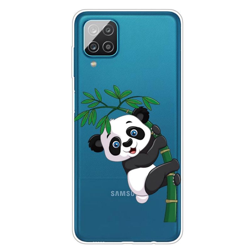 Skal Samsung Galaxy A12 Transparent Panda På Bambu