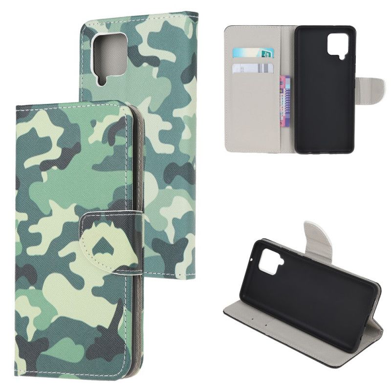 Skyddsfodral Samsung Galaxy A12 Militär Kamouflage