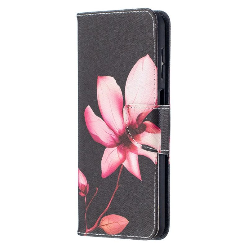 Skyddsfodral Samsung Galaxy A12 Rosa Blomma