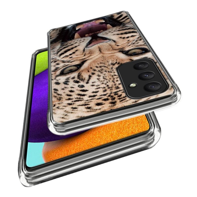 Case Samsung Galaxy A55 5g Telefonfodral Med Leopardmönster