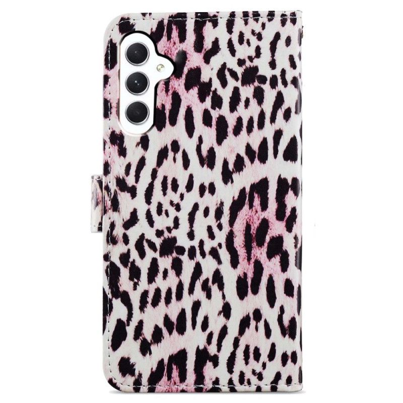 Fodral Samsung Galaxy A55 5g Leopardtrycksband