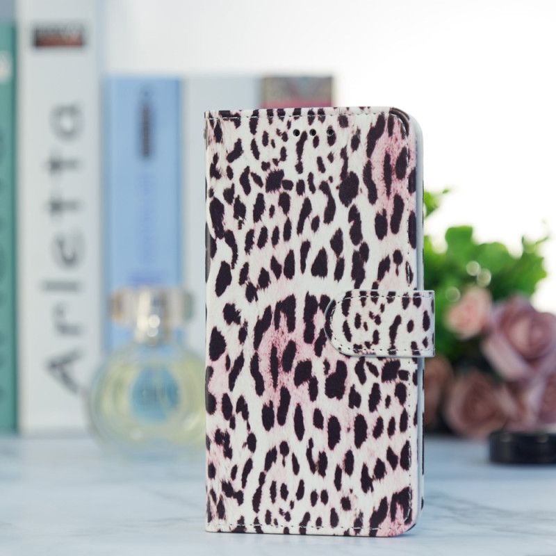 Fodral Samsung Galaxy A55 5g Leopardtrycksband