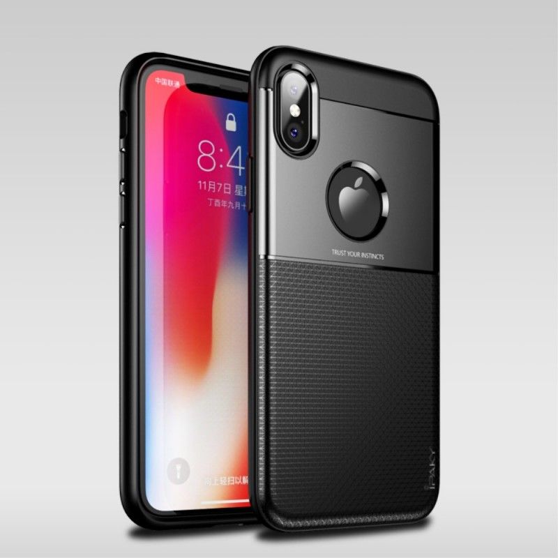 Skal iPhone XS Brun Ipaky Kolfiber