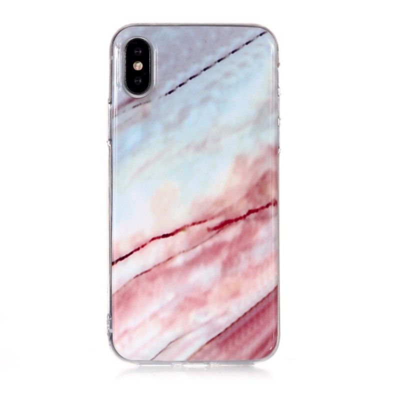 Skal iPhone XS Mobilskal Glödande Marmor