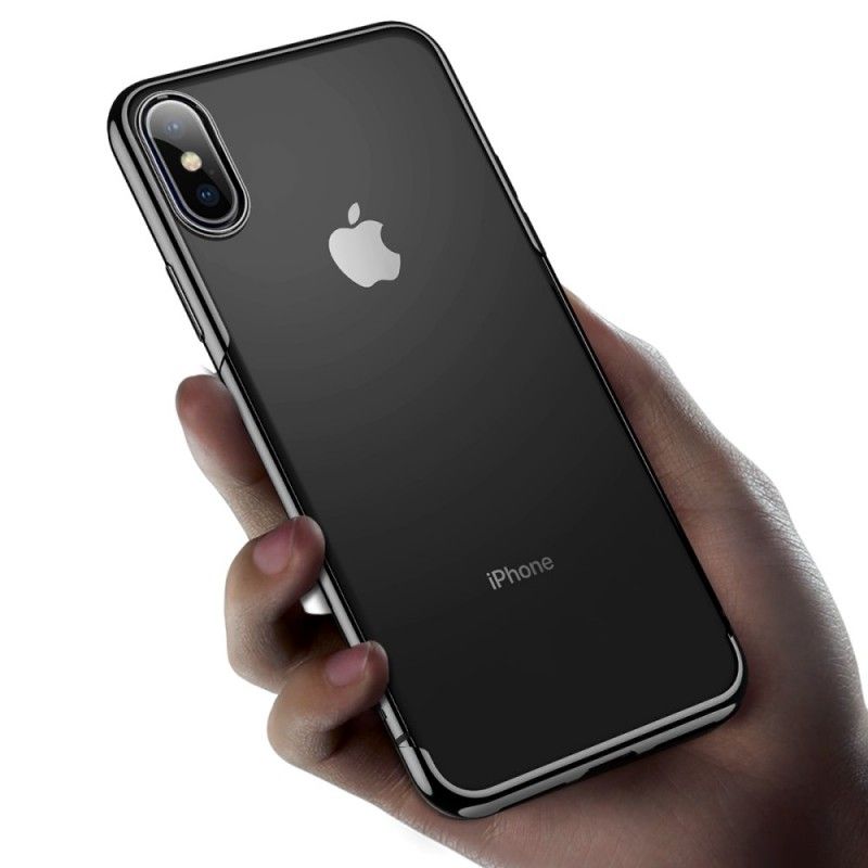 Skal iPhone XS Röd Baseus Glänsande Serie