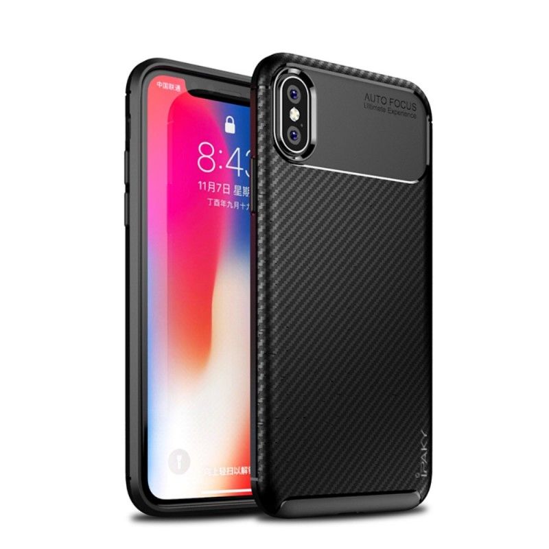 Skal iPhone XS Svart Halksäker Hybrid Ipaky