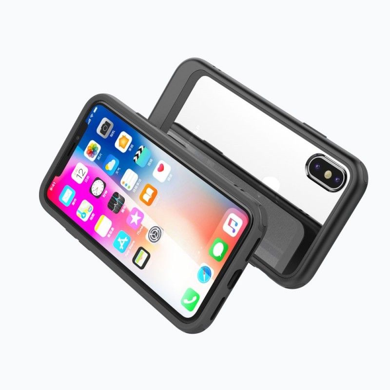 Skal iPhone XS Svart Transparent Avtagbar