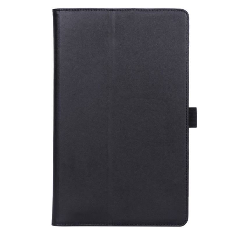 Case Samsung Galaxy Tab A 10.1 (2019) Svart Läderstil Med Rem