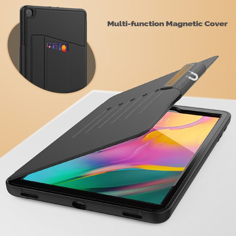 Case Samsung Galaxy Tab A 10.1 (2019) Svart Mobilskal Magnetiskt Stöd För Flera Vinklar