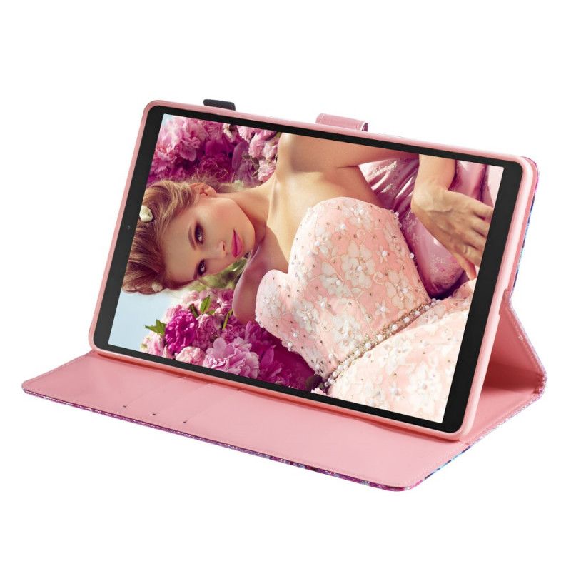 Fodral för Samsung Galaxy Tab A 10.1 (2019) Glitterfjärilar