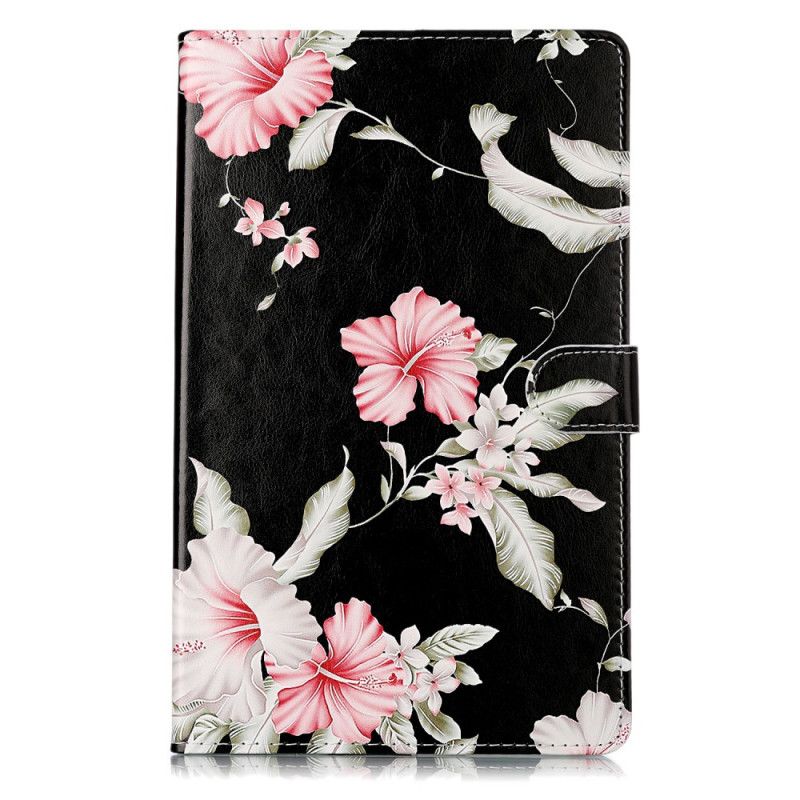 Fodral för Samsung Galaxy Tab A 10.1 (2019) Rosa Blommor