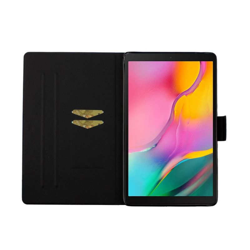 Fodral för Samsung Galaxy Tab A 10.1 (2019) Svart Marmordesign