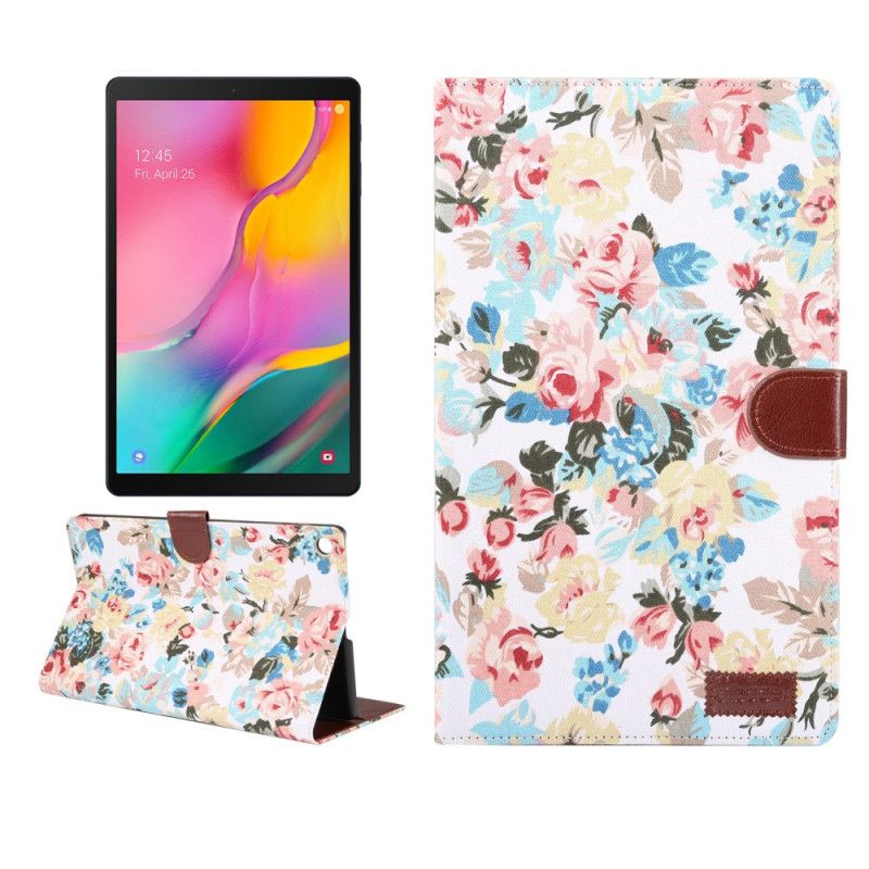 Fodral Samsung Galaxy Tab A 10.1 (2019) Svart Frihetsblommor