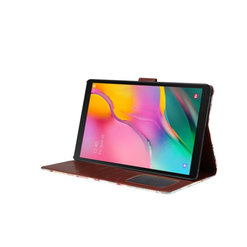 Fodral Samsung Galaxy Tab A 10.1 (2019) Svart Frihetsblommor