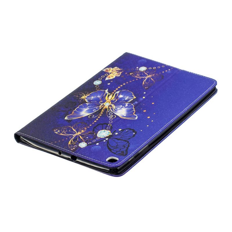 Fodral Samsung Galaxy Tab A 10.1 (2019) Vit Fjärilserie