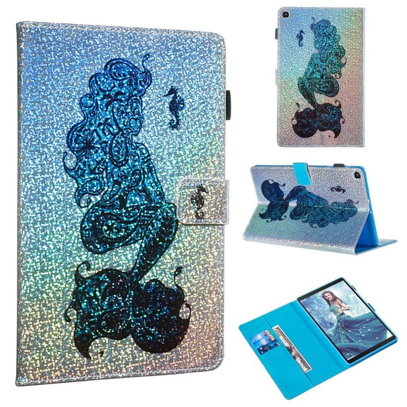 Skyddsfodral Samsung Galaxy Tab A 10.1 (2019) Sjöjungfru Glitter