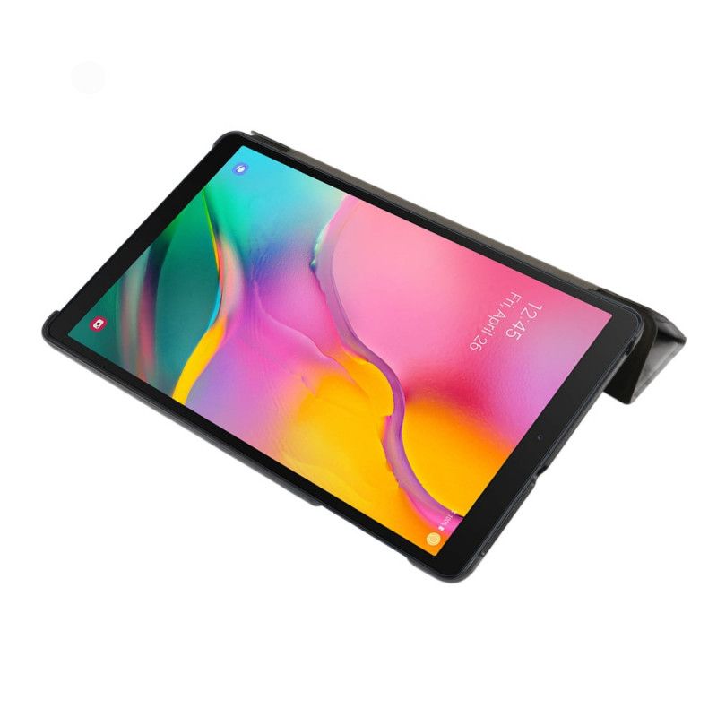 Smart Fodral Samsung Galaxy Tab A 10.1 (2019) Vit Marmorstil