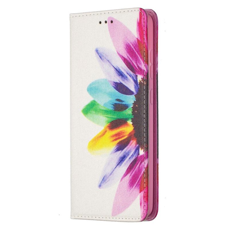 Folio-fodral Samsung Galaxy A52 4G / A52 5G Akvarellblomma