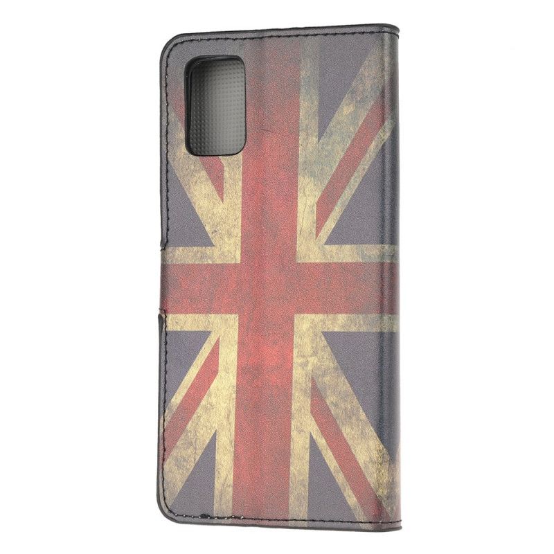 Läderfodral Samsung Galaxy A52 4G / A52 5G Mobilskal Englands Flagga