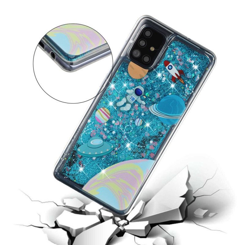 Skal för Samsung Galaxy A52 4G / A52 5G Glitterutrymme