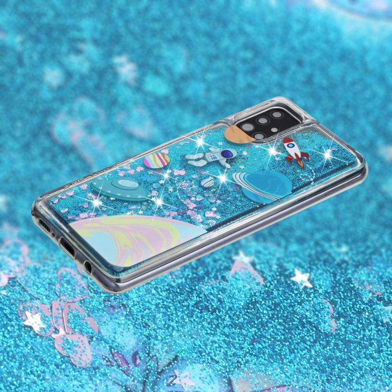 Skal för Samsung Galaxy A52 4G / A52 5G Glitterutrymme